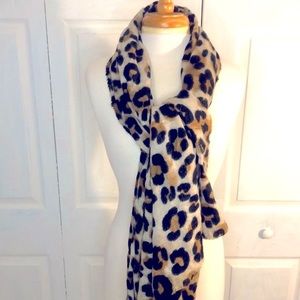 Large Cheetah Print Women’s Scarf 82” X 32”